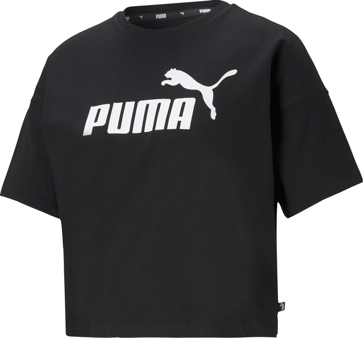 PUMA Essential Cropped Logo Dames T-Shirt - Maat M