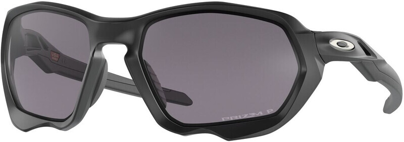 Oakley Plazma Sunglasses Men, matte black/prizm grey polarized