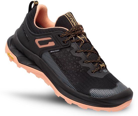 Grisport Explorer low wandelschoenen uni zwart/roze maat 41