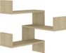 vidaXL Hoekwandschap 40x40x50 cm bewerkt hout sonoma eikenkleurig