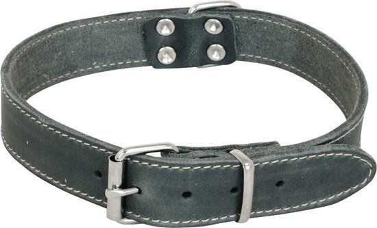 Jack And Vanilla Vetleder Halsband - Grijs - 25mmx55cm - Hond