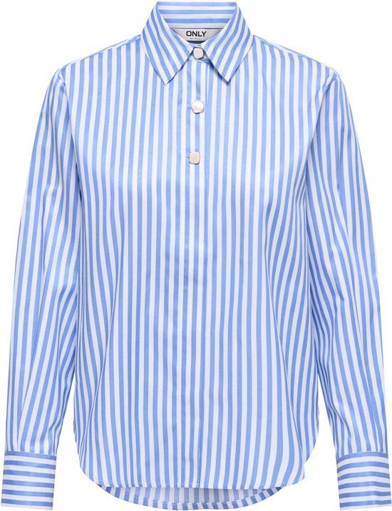 Only Blouse ONLLYRA 15369914 Maat S Paars Gestreept