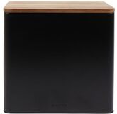 Salter Toronto Bread Bin - Black/Wooden