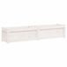 VidaXL Plantenbak 150x31x31 cm massief grenenhout wit