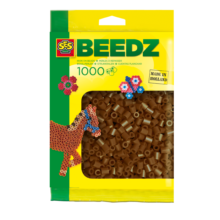 ses Beedz Strijkkralen 1000 donkerbruin