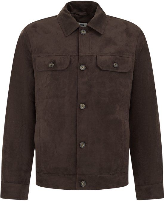 WE Fashion Heren jack met suèdelook
