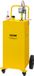 VEVOR Réservoir de carburant de 30 gallons, réservoir de stockage de gaz et 4 roues avec pompe de transfert manuelle, réservoir de carburant essence-diesel pour voitures, tondeuses à gazon, VTT, bateaux, etc. Jaune