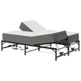 vidaXL Elektrisch Verstelbaar Bedframe Zwart 140 x 200 cm Staal