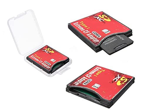 KALEA INFORMATIQUE SD-adapter (SD, SDHC, SDXC, SD 3.0 op Compact Flash CF II, voor computers of Canon-/Nikon-fotoapparaten)