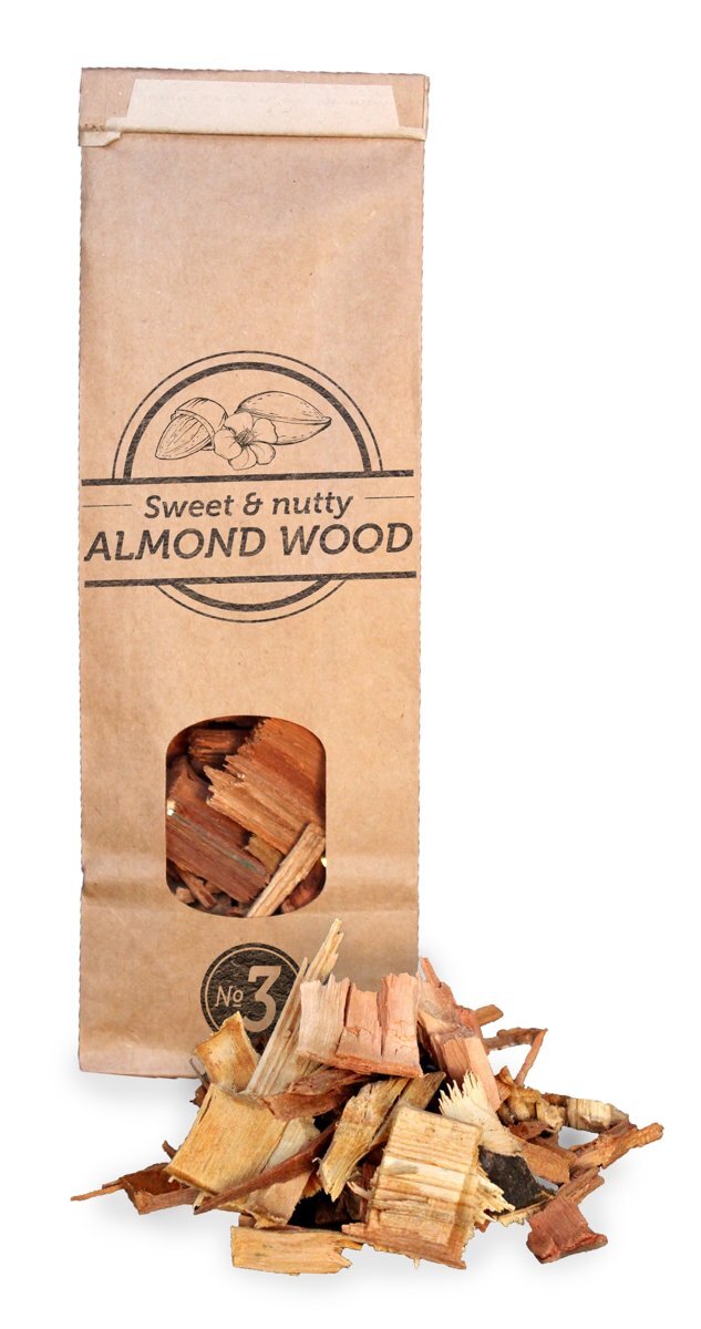 Smokey Olive Wood - Houtsnippers - Amandelhout - 500ml - Chips grote maat 2cm-3cm