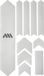 All Mountain Style Kit de protection supplémentaire pour cadre 10 pièces, transparent/argenté