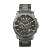 Armani Exchange Montre pour Hommes, Mouvement chronographe, Montre en Acier Inoxydable avec Une Taille de boîtier de 45 mm