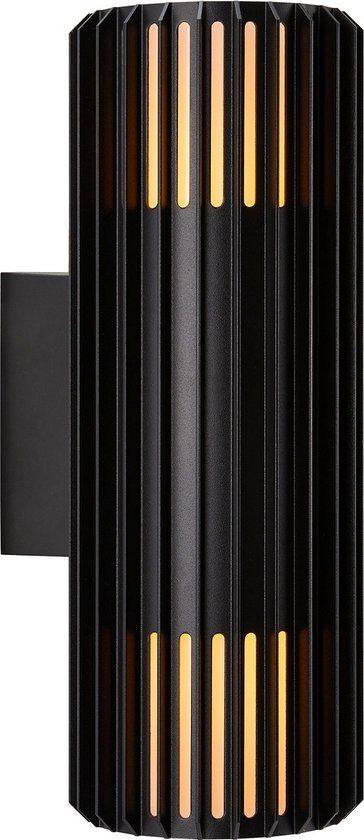 Nordlux Aludra - Wandlamp - Seaside - Up & Down - 2xE27 - Zwart - Aluminium - IP54 - 10 Jaar Garantie