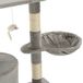 vidaXL Kattenkrabpaal met sisal krabpalen 138 cm pootafdrukken beige