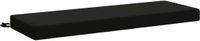 vidaXL Bankkussen SOEST 100% Polyester Zwart 100 x 40 x 8 cm