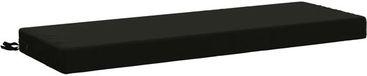 vidaXL Bankkussen SOEST 100% Polyester Zwart 100 x 40 x 8 cm