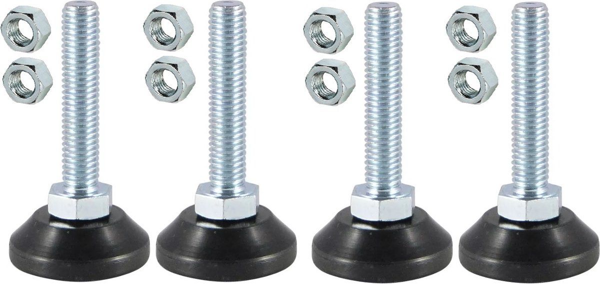 Evolar Evo-cover - Rubberen Opstelvoetjes - 10CM - Zwart - 4 stuks