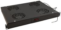 Waytex 37349 dienblad met 4 ventilatoren met thermostaat 19 inch