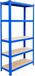 Merkloos / Sans marque Relaxdays zwaarlastenrek - 180 x 75 x 30 cm - 875 kg - blauw