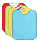 Ti TIN | 4-pack waterdichte slabbers 12, 32x36 cm, felle kleuren | Slabbers 18-24 maanden unisex
