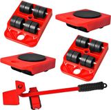 Marque générique Cric de levage avec roues de transport - Acier durable - Jeu de 5
