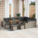 Maison Exclusive - Ensemble de jardin 13 pièces, salon en polyrotin gris