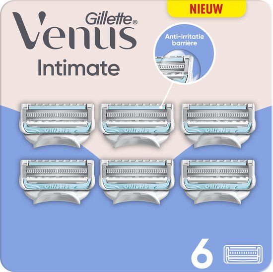 Gillette Venus Intimate voor de intieme zone - 6 Scheermesjes