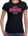 Bellatio Decorations Shoppartners Bv Best auntie ever / beste tante ooit cadeau t-shirt - zwart - met roze en witte letters - voor dames - verjaardag shirt / cadeau t-shirt S