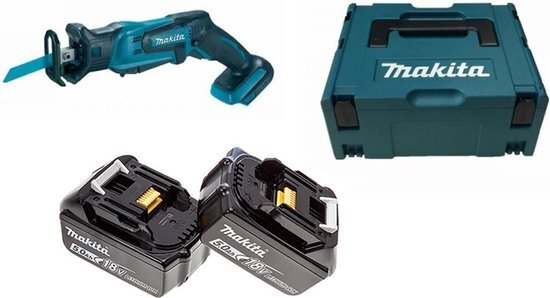 Makita DJR183RTJ 18V Li-Ion accu reciprozaag set 2x 5.0Ah accu in Mbox - snelwissel