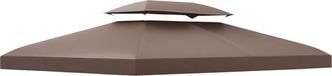 Outsunny - Tissu de auvent de remplacement - Polyester - 300x400cm - Marron