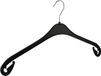 De Kledinghanger Gigant Kledinghanger Volwassenen NA47 20 Stuks Blousehanger Shirthanger Kunststof Zwart Rokinkepingen 47 cm Kleerhanger NA-Serie