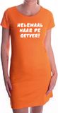 Bellatio Decorations Shoppartners Bv Naar de getver fun tekst jurkje oranje dames - fun tekst jurkje / oranje kleding L