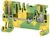 Weidmüller 2675840000 Borne à poussoir, Connexion par poussée Vert-jaune 50 pièce(s)