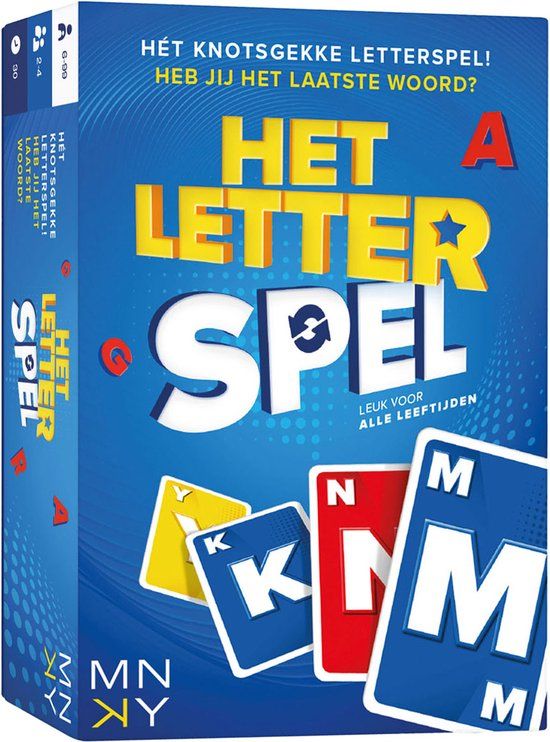 MNKY Entertainment Het Letterspel - Kaartspel | Denkspel | Nederlands
