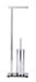 WENKO Porte-balai WC sur pied Lava, acier inoxydable, argent brillant, 50 x 40 x 25 cm