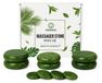 Jade pierre de massage set de pierres chauffantes - 10 pièces - 4 à 7 cm - Vert
