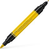 Faber-Castell Pitt Artist Pen Duo Marker - 107 Cadmium Geel