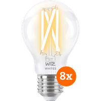 WiZ Smart Filament Lamp Standaard 8-pack - Warm tot Koelwit Licht - E27