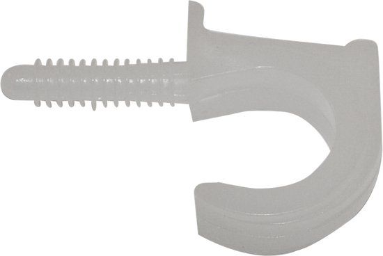 pgb-Europe SMART | Nylon plugclip enkel 16-19 wit | 100 st
