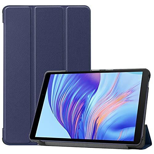 RanTuo Tablet Case voor Honor Tablet X7, PU-huid, licht en dun, waterdicht, stofdicht, anti-val beschermhoes voor Honor Tablet X7. (marineblauw)