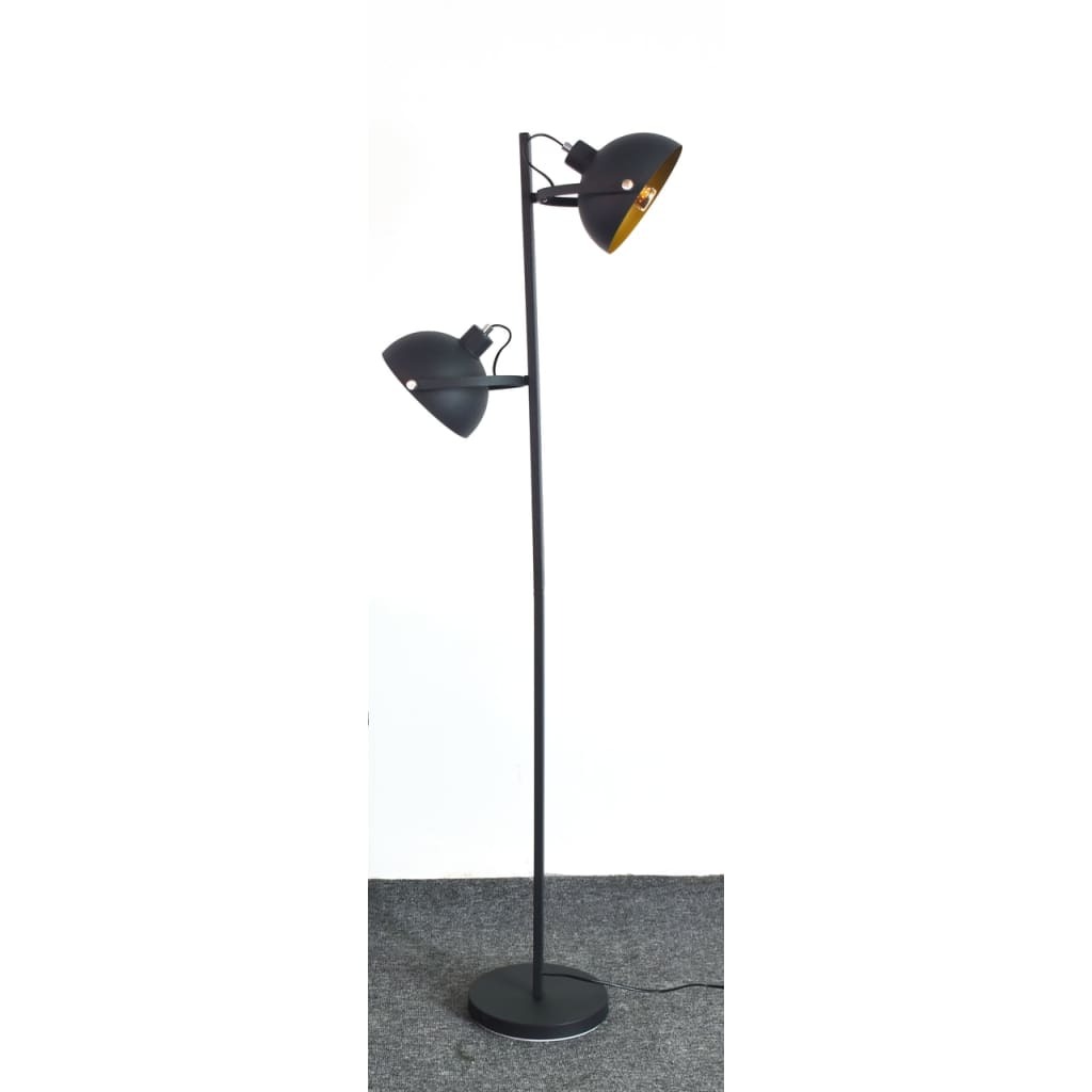 Groenovatie Arras Industrieel Design Vloerlamp 2-Lichts Goud Zwart .