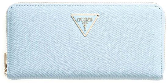 GUESS Laurel II Large Zip Around Wallet Aqua Lichtblauw