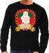 Bellatio Decorations Shoppartners Bv Foute kersttrui / sweater - zwart - Kerstman Hashtag Metoo discussie heren S