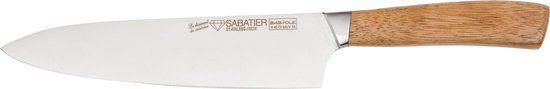 Diamant Sabatier Babiole Koksmes - 20cm - Acacia Hout - RVS