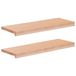 vidaXL Trapmatten 2 st Naturel 70 x 30 x 2 cm Massief beukenhout