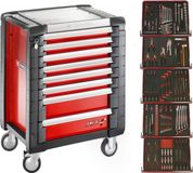 Facom Gereedschapswagen 8 laden, met 5 gevulde laden (FOAM MODULES) - Rood - JETCMM175BNL