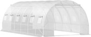 Abri de jardin – 210 cm de haut – 6 m² – Imperméable – Avec un cadre en acier galvanisé – Convient pour le jardinage et les plantes