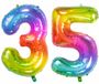 Folat Verjaardag Leeftijd folieballon - 35 jaar - multi kleuren - 86 cm