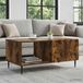 Maison Exclusive - Table basse, chêne fumé, 90 x 50 x 40 cm, fibre de bois