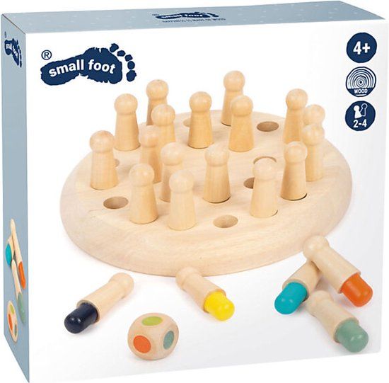 Small Foot - Houten Kleuren Memo Spel - 4+ jaar